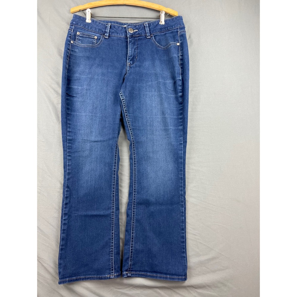 Riders by Lee Jeans Womens 33x26 Mid Rise Bootcut Blue Denim Stretch Good